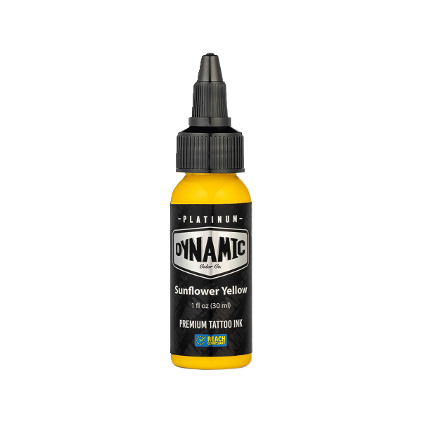 DYNAMIC PLATINUM TATTOO INK - SUNFLOWER YELLOW 30ML
