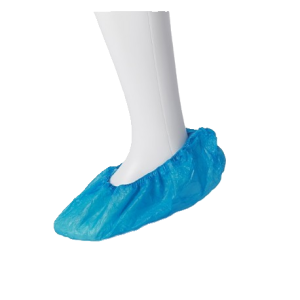 COPRISCARPA IN PVC CON ELASTICO DI COLORE BLU CONF. 100 PZ