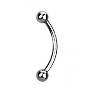 BANANA IN TITANIO 12MM 16G SFERE 2,5MM