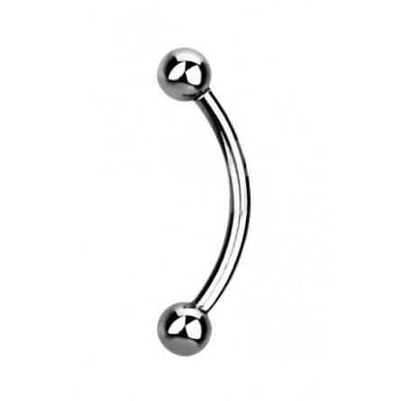 BANANA IN TITANIO 12MM 16G SFERE 2,5MM