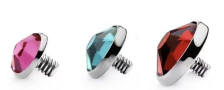 GIOIEELLO PER DERMAL IN TITANIO 3MM